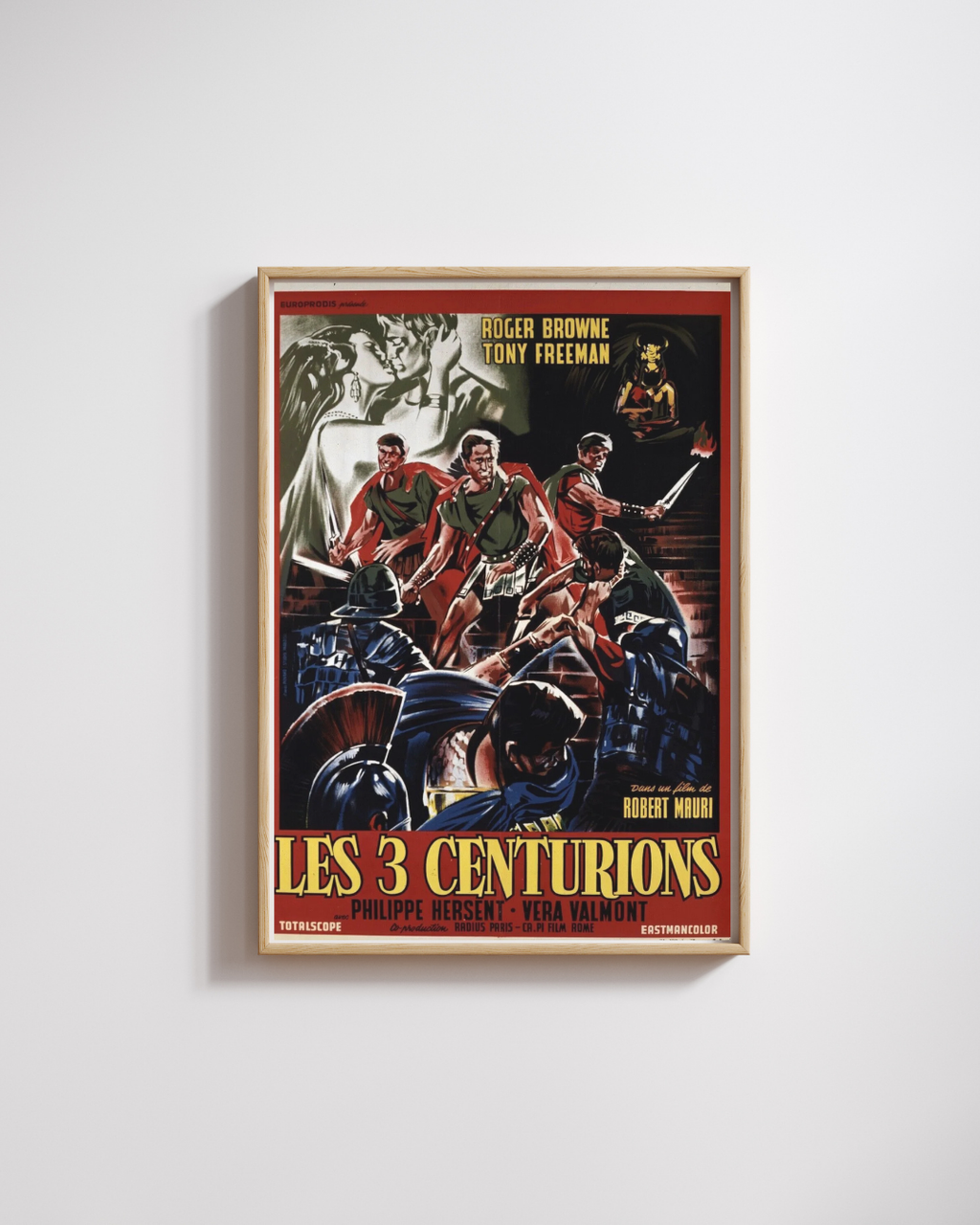 LOS 3 CENTURIONES – ROGER BROWNE, 1964 – CARTEL DE CINE VINTAGE REPRODUCCIÓN