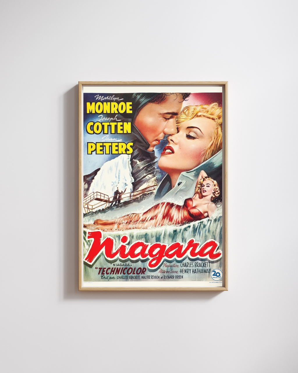 NIAGARA, MARILYN MONROE, HENRY HATHAWAY, 1953, REPRO AFFICHE CINEMA VINTAGE, HQ