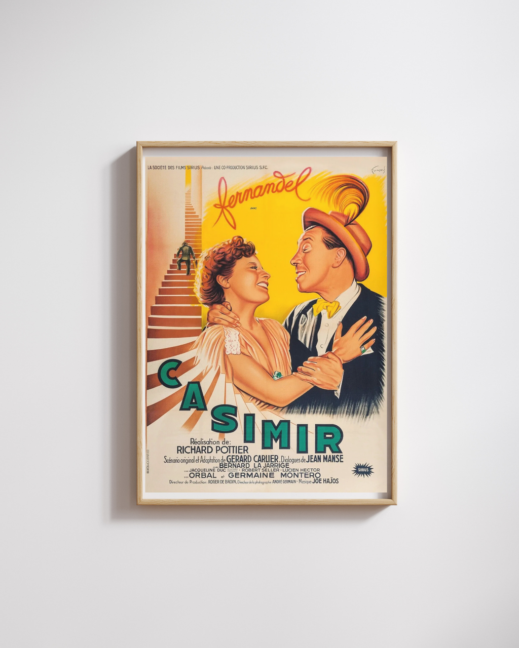CASIMIR, FERNANDEL, 1950, REPRO MOVIE POSTER, VINTAGE, HQ