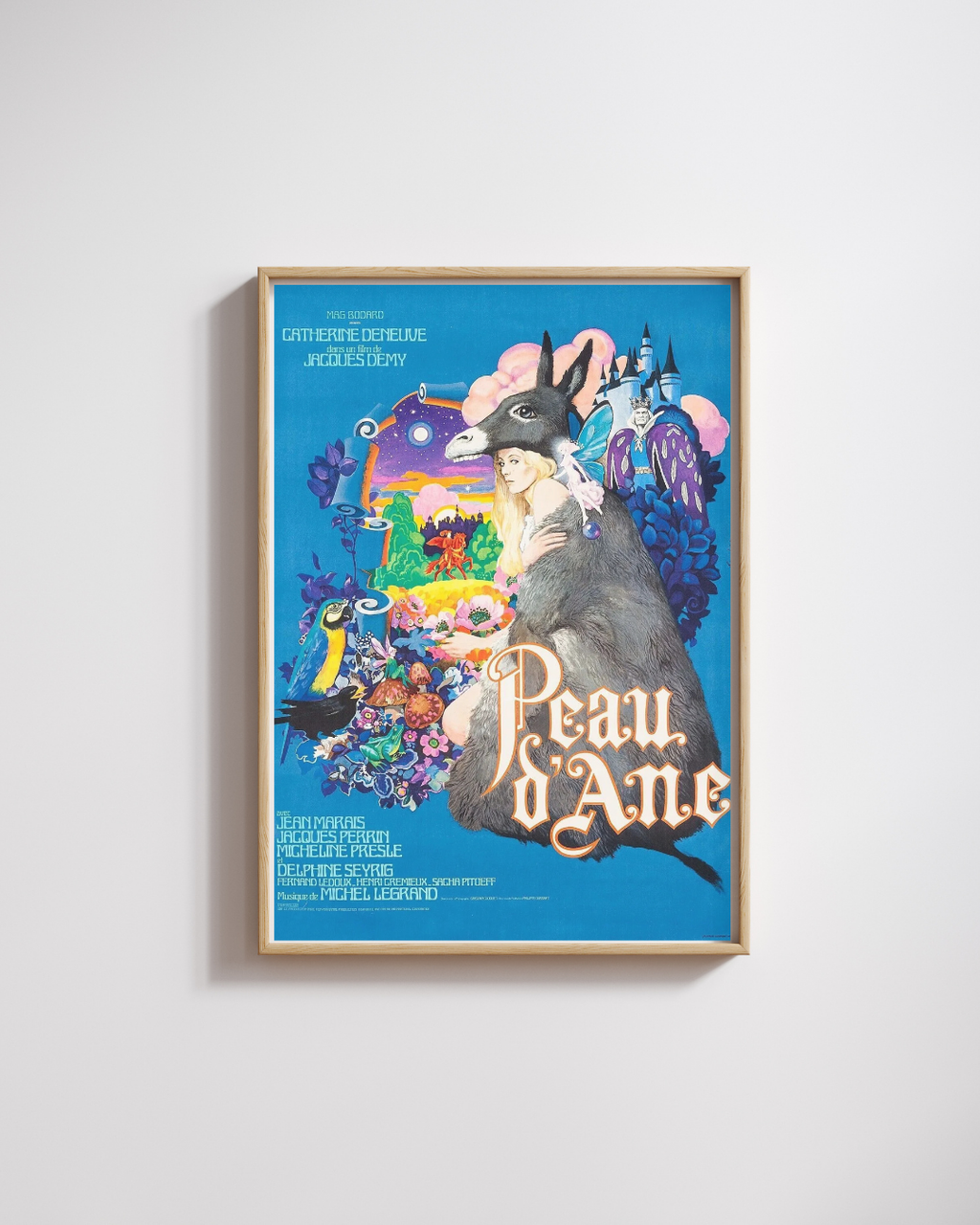 PEAU D'ÂNE, CATHERINE DENEUVE, 1970, Repro affiche cinéma, VINTAGE HQ