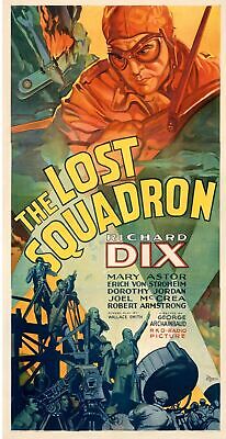 L'ESCADRON PERDU, THE LOST SQUADRON, RICHARD DIX, REPRO AFFICHE DE CINEMA HQ