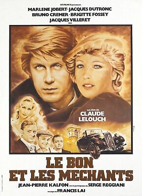 LE BON ET LES MÉCHANTS, MARLÈNE JOBERT, 1976, repro affiche de cinema, VINTAGE, HQ