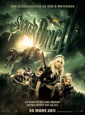 SUCKER PUNCH, Zack Snyder, Emily Browning, Abbie Cornish, REPRO VINTAGE CINEMA POSTER HQ