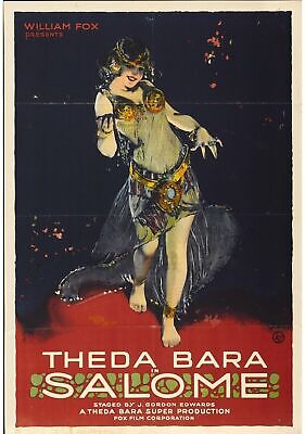 SALOME, THEDA BARA, 1918, REPRO AFFICHE CINEMA VINTAGE, HQ