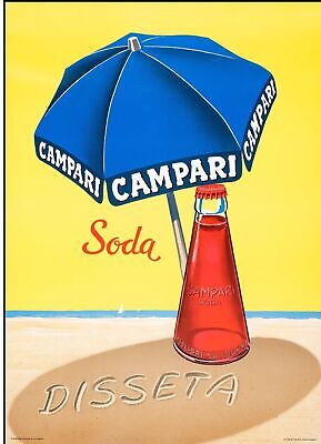 CAMPARI SODA, 1970, REPRO ADVERTISING POSTER, VINTAGE, HQ