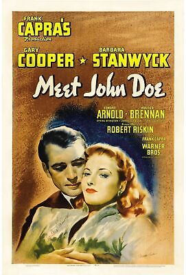 EL HOMBRE DE LA CALLE, GARY COOPER, 1941, REPRODUCCIÓN DE CARTEL DE PELÍCULA, VINTAGE, HQ