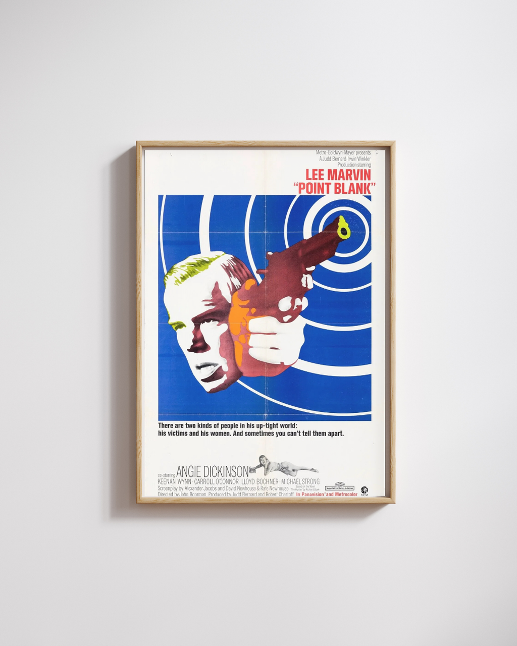 POINT BLANK, LE POINT DE NON-RETOUR, 1967, LEE MARVIN, REPRO AFFICHE CINEMA VINTAGE HQ