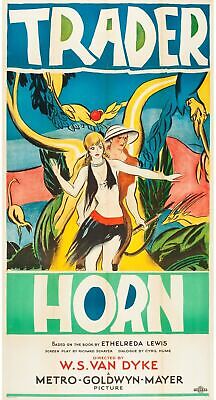 TRADER HORN, WS VAN DYKE 1931, reproducción de póster de cine vintage, HQ