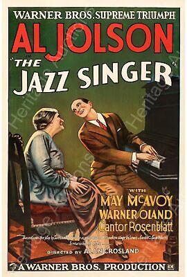LE CHANTEUR DE JAZZ, AL JOLSON 1927, repro affiche cinéma, VINTAGE, HQ