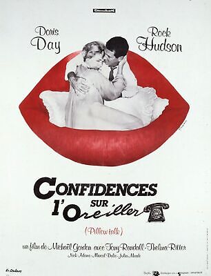 PILLOW CONFIDENCES, DORIS DAY, VINTAGE POSTER REPRO