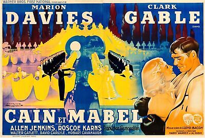 CAÏN ET MABEL, ALLEN JENKINS, 1936, REPRO MOVIE POSTER, VINTAGE, HQ