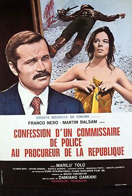 CONFESSION D'UN COMMISSAIRE DE POLICE AU PROCUREUR REPRO AFFICHE