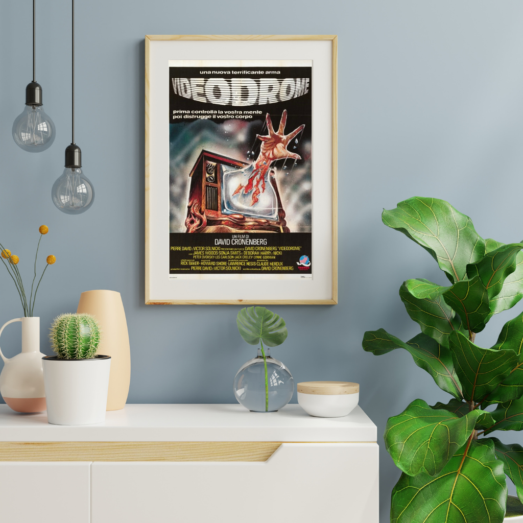 VIDEODROME – FILM BY David Cronenberg (1983) – JAMES WOODS – HORROR SCI-FI MOVIE POSTER – REPRODUCTION – POSTER HUB STUDIO – HQ