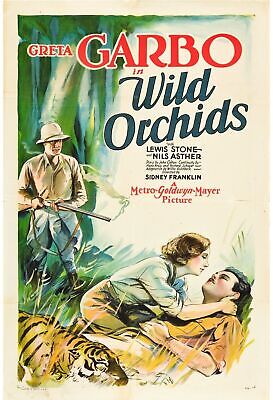 TERRE DE VOLUPTE, WILD ORCHIDS, GRETA GARBO, 1929, repro affiche de cinema, HQ
