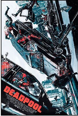 DEADPOOL, RYAN REYNOLDS, 2016, REPRO MOVIE POSTER, VINTAGE, HQ