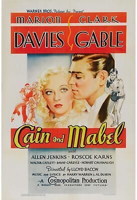 CAÏN ET MABEL, ALLEN JENKINS, 1936, REPRO MOVIE POSTER, VINTAGE, HQ