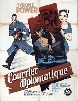 COURRIER DIPLOMATIQUE TYRONE POWER REPRO AFFICHE CINEMA VINTAGE HQ