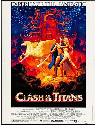 CLASH OF THE TITANS, SAM WORTHINGTON, 2010, REPRO MOVIE POSTER, VINTAGE, HQ