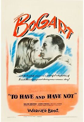 TENER Y NO TENER, HUMPRHEY BOGART, póster de cine repro, HQ