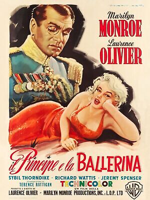 LE PRINCE ET LA DANSEUSE, MARILYN MONROE, 1957, REPRO AFFICHE CINEMA VINTAGE, HQ