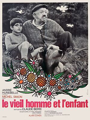 OLD MAN AND THE CHILD, MICHEL SIMON, Reproduction cinema poster and HQ canvas