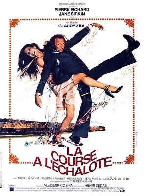 LA COURSE À L’ÉCHALOTE, PIERRE RICHARD, 1975, REPRO MOVIE POSTER, VINTAGE, HQ