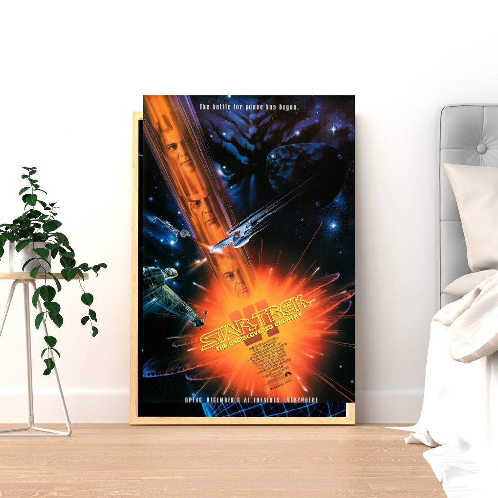 STAR TREK VI THE UNDISCOVERED COUNTRY – FILM DE NICHOLAS MEYER (1991) – WILLIAM SHATNER – SCIENCE-FICTION – AFFICHE CINÉMA – REPRODUCTION – POSTER HUB STUDIO – HQ