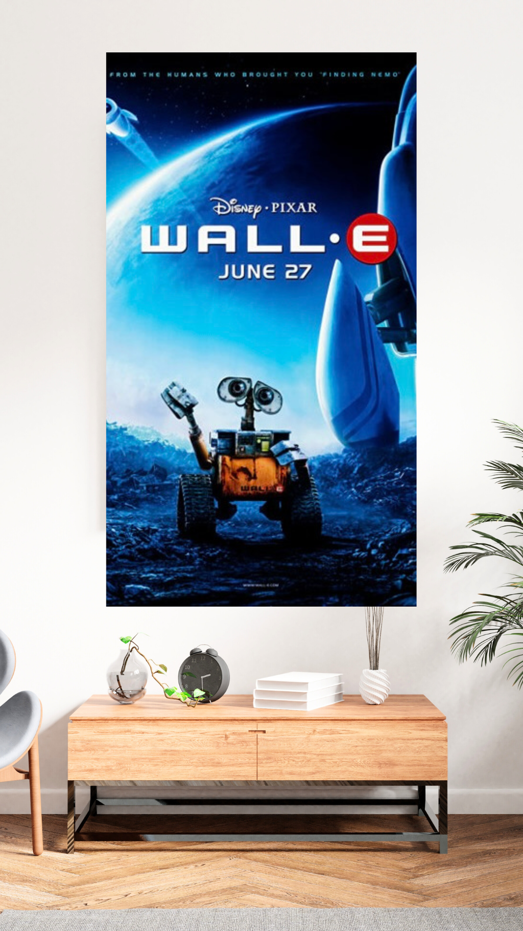 WALL·E – FILM PIXAR (2008) – WALL·E – AFFICHE CINÉMA ANIMATION SCI-FI – REPRODUCTION – POSTER HUB STUDIO – HQ