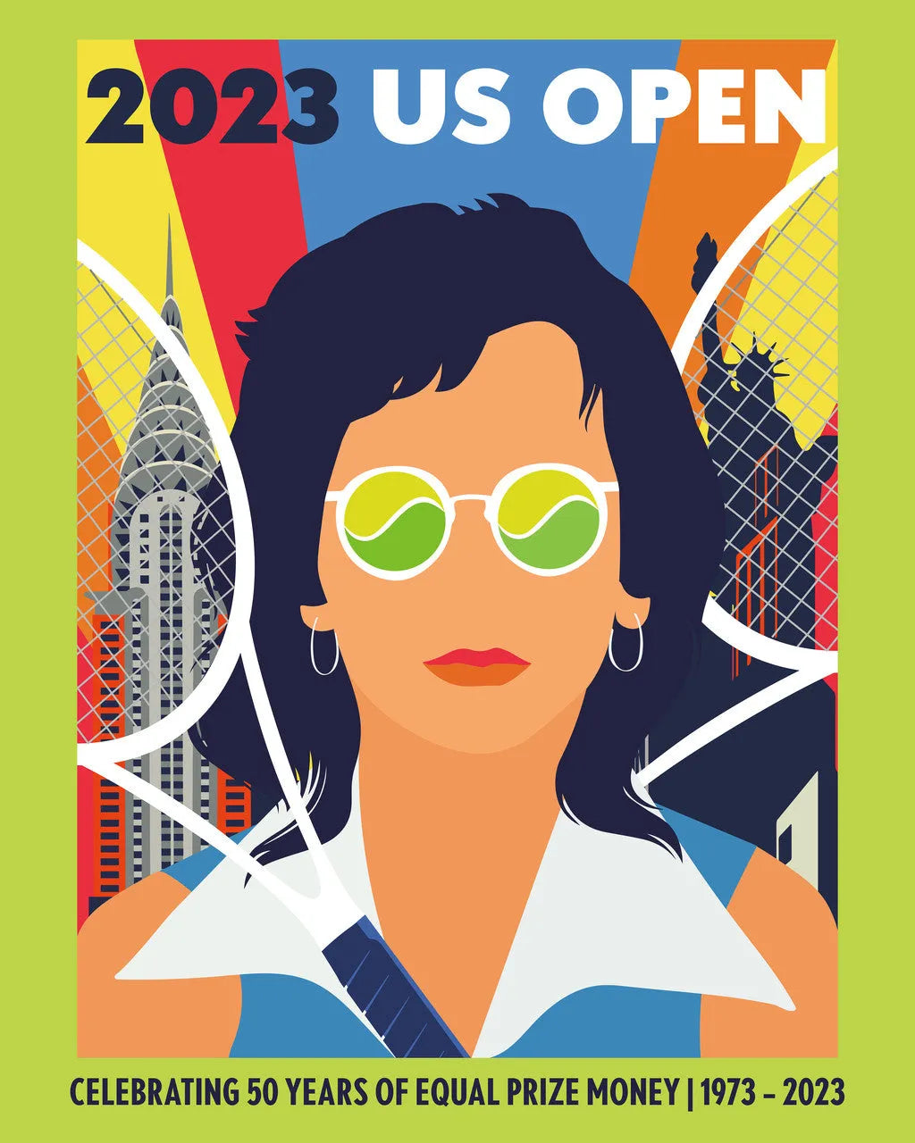 2023 US OPEN REPRO POSTER HUB STUDIO