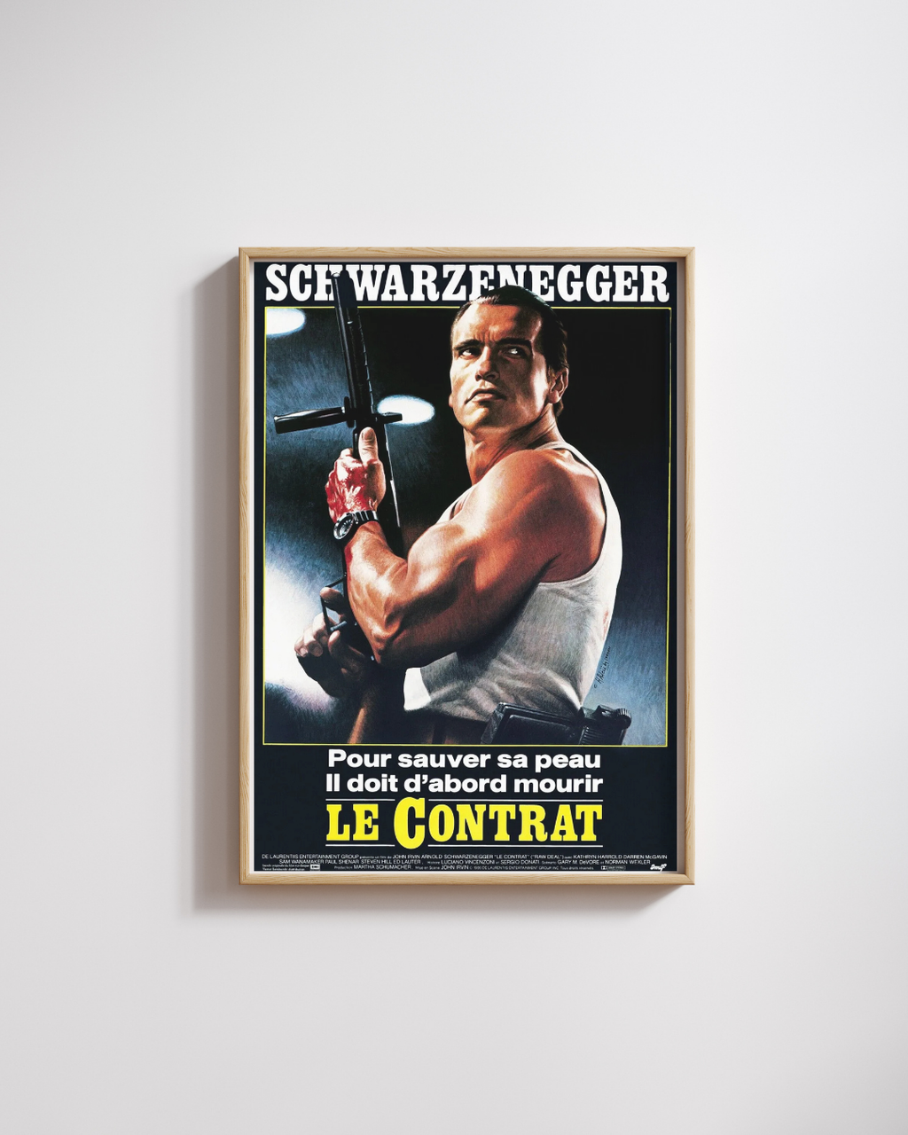 LA CLAUSURA - ARNOLD SCHWARZENEGGER - 1986 - REPRO AFICHE DE CINE VINTAGE