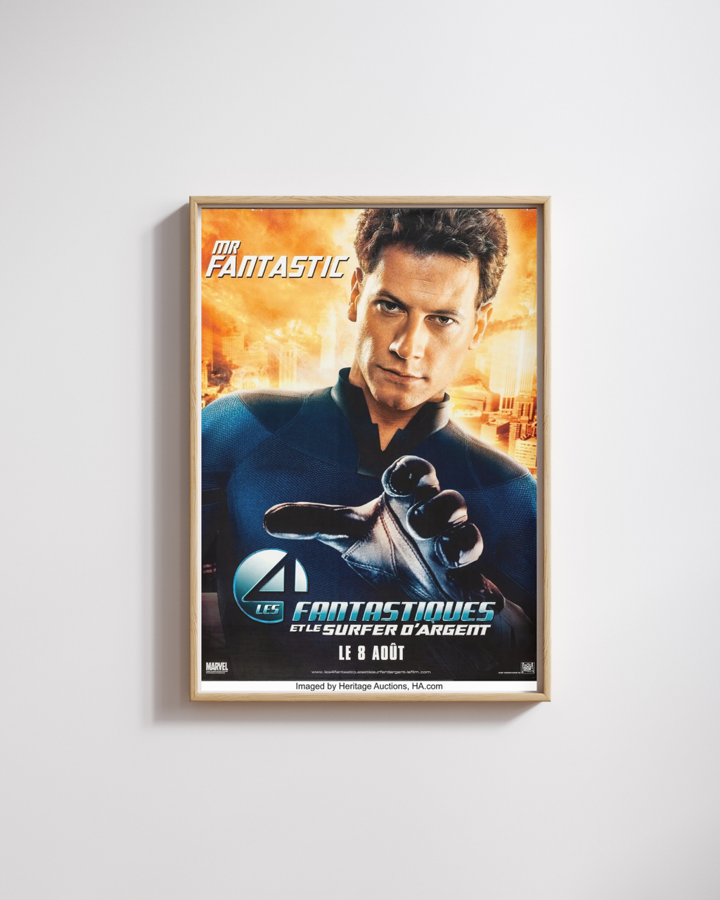 LES 4 FANTASTIQUES ET LE SURFER D’ARGENT, IOAN GRUFFUDD, 2007, REPRO AFFICHE CINEMA VINTAGE, HQ