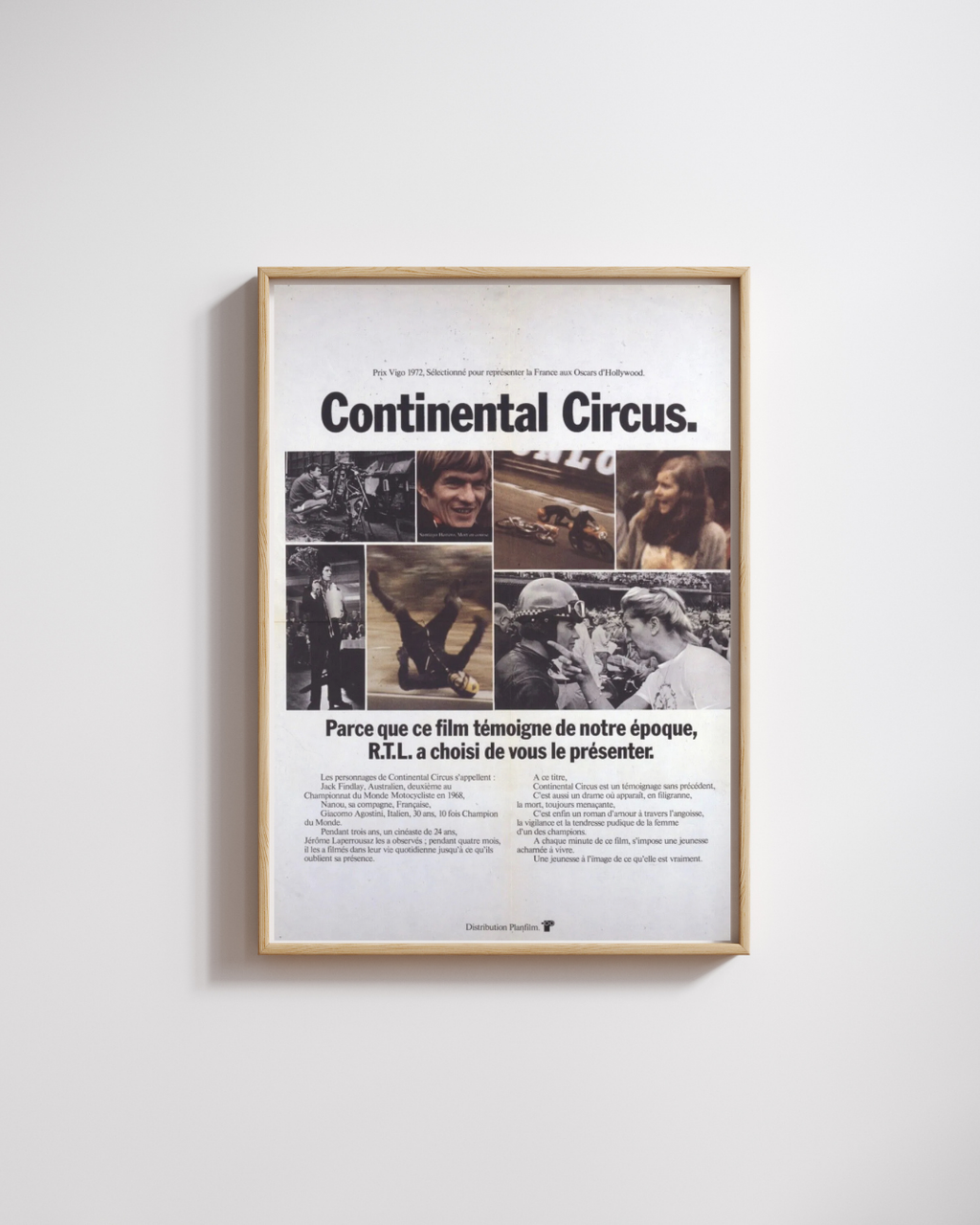 CONTINENTAL CIRCUS, REPRO AFFICHE CINEMA VINTAGE HQ