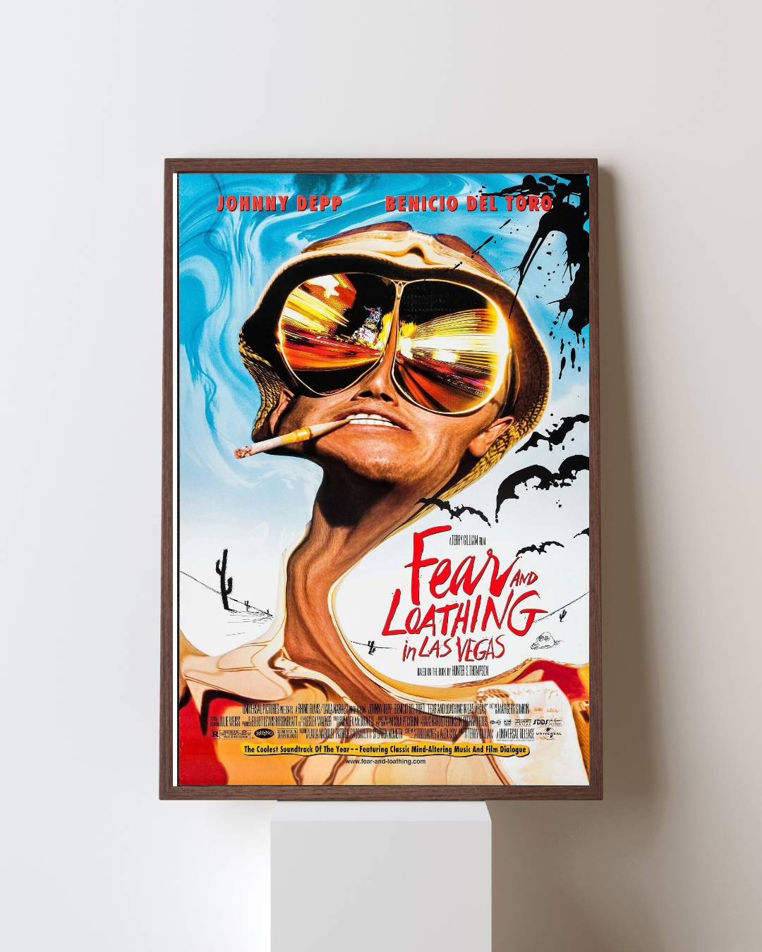 LAS VEGAS PARANO, FEAR AND LOATHING IN LAS VEGAS, JOHNNY DEPP, 1998, repro cinema poster, HQ