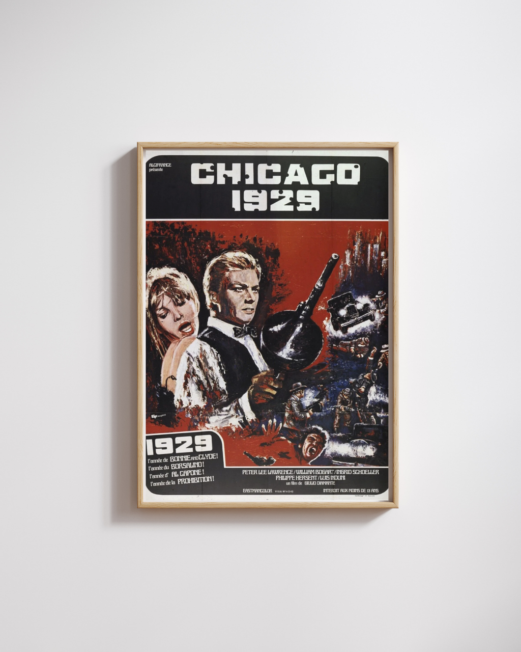 CHICAGO 1929 AFFICHE DE CINEMA VINTAGE HQ