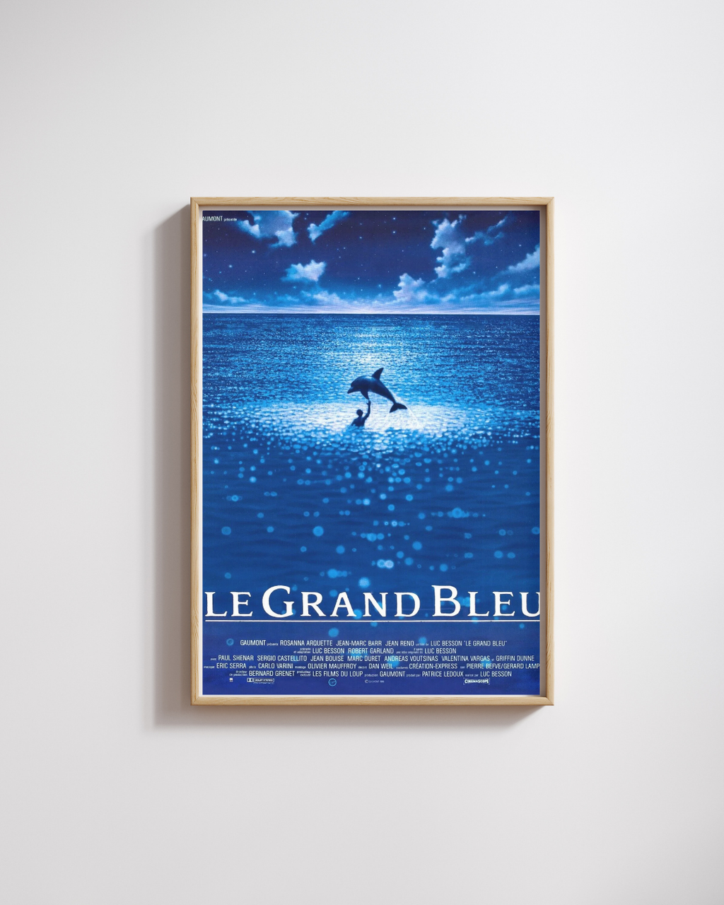 EL GRAN AZUL, JEAN-MARC BARR, 1988, Reproducción de póster de cine, VINTAGE, HQ