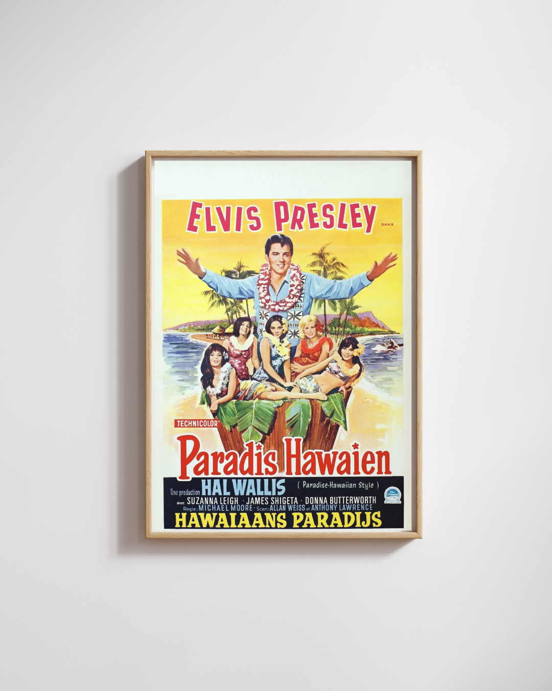 BLUE HAWAII, ELVIS PRESLEY, 1961, Vintage Movie Poster Repro, HQ