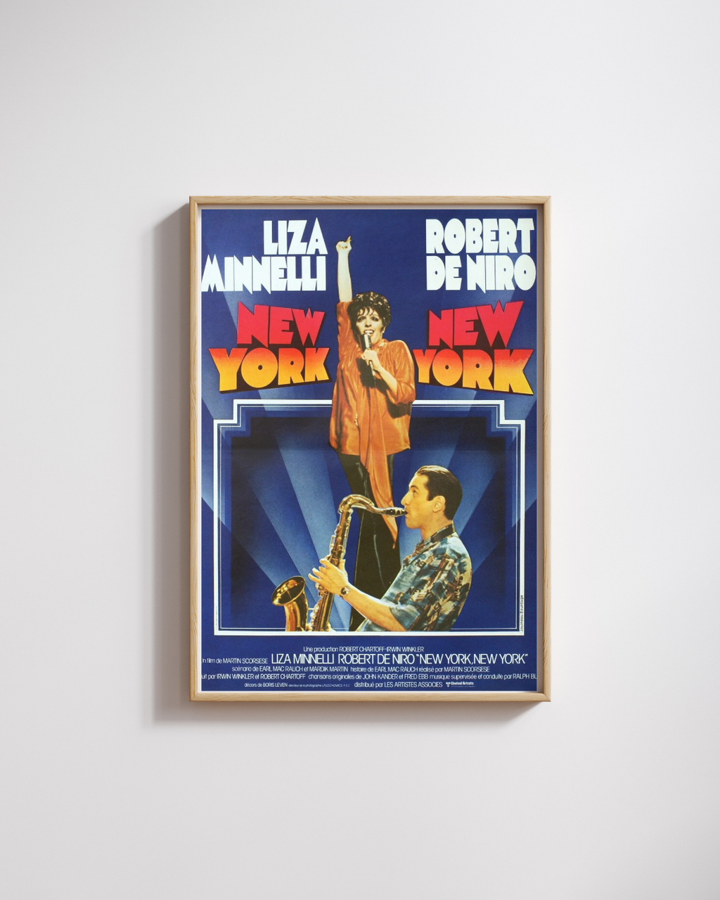 NEW YORK, NEW YORK, LIZA MINNELLI, 1977, REPRO AFFICHE CINEMA VINTAGE HQ
