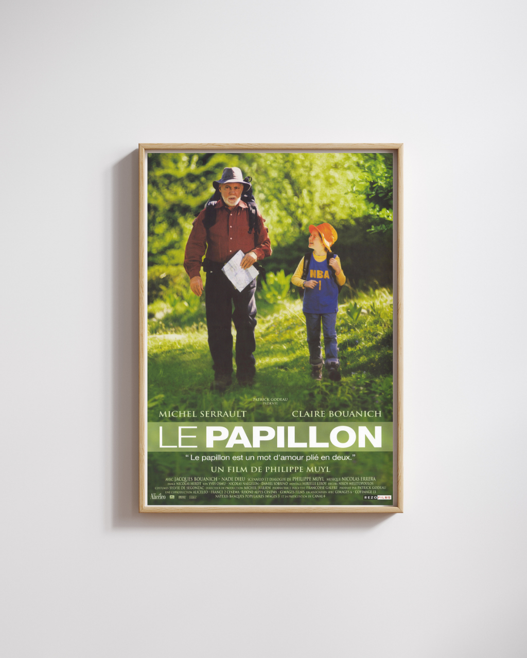 LE PAPILLON (2002) | MICHEL SERRAULT | CLAIRE BOUANICH | DRAME POÉTIQUE | CINÉMA FRANÇAIS| POSTER HUB STUDIO RÉTRO | HQ