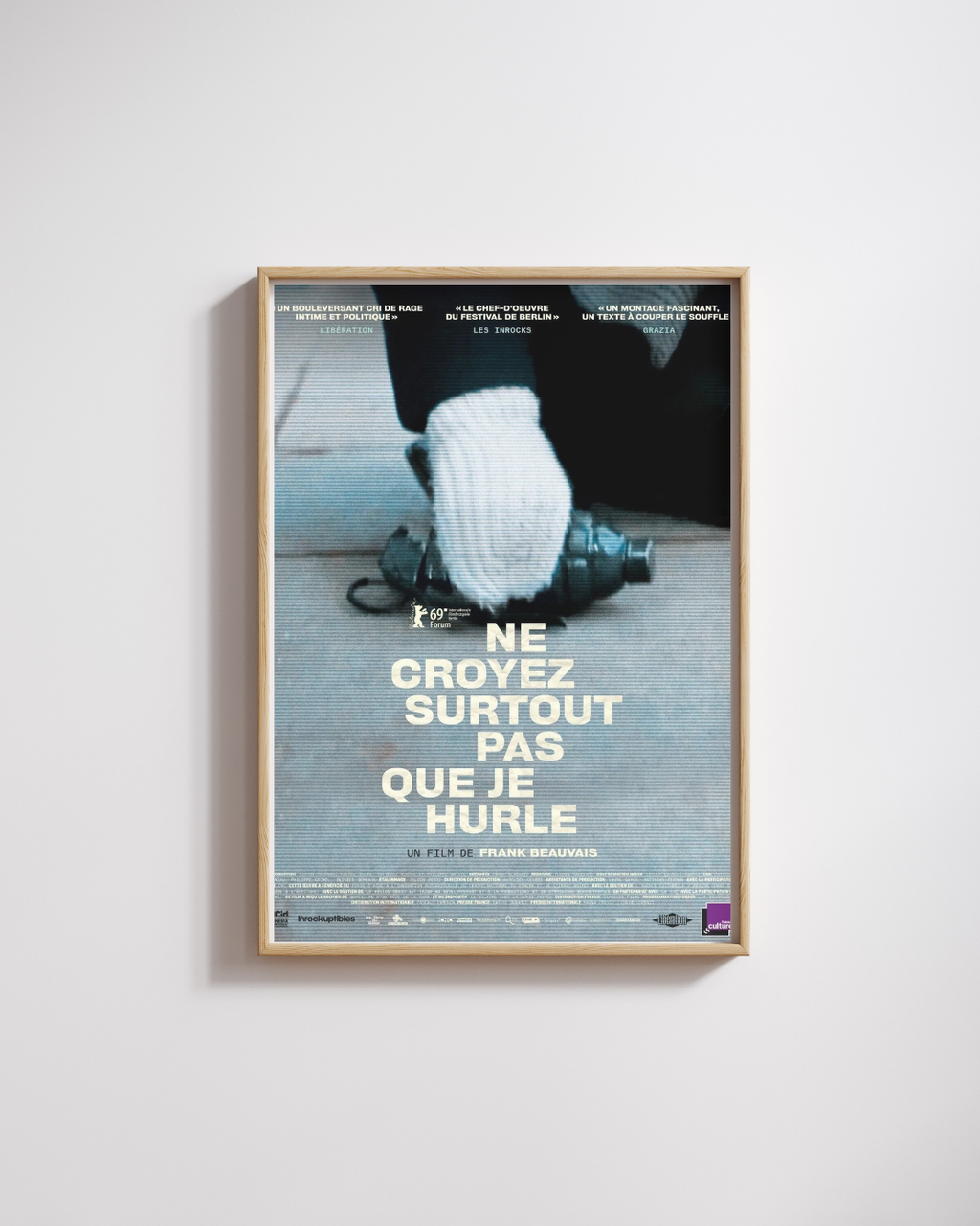 NE CROYEZ SURTOUT PAS QUE JE HURLE, FRANK BEAUVAIS, 2019, Repro affiche cinema, VINTAGE HQ