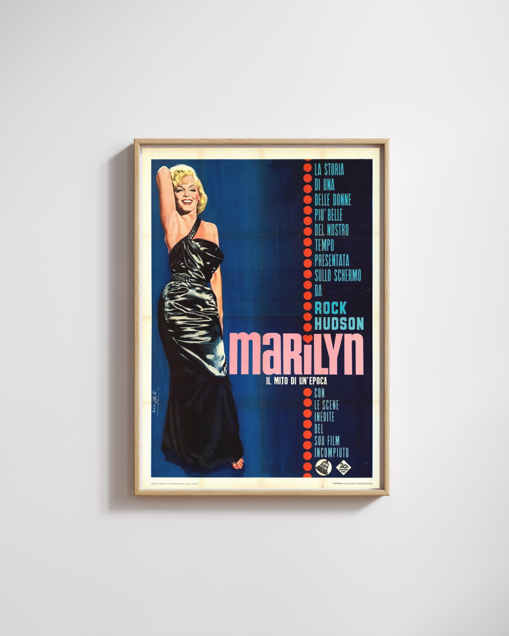 MARYLIN MONROE, Repro affiche cinéma VINTAGE, HQ