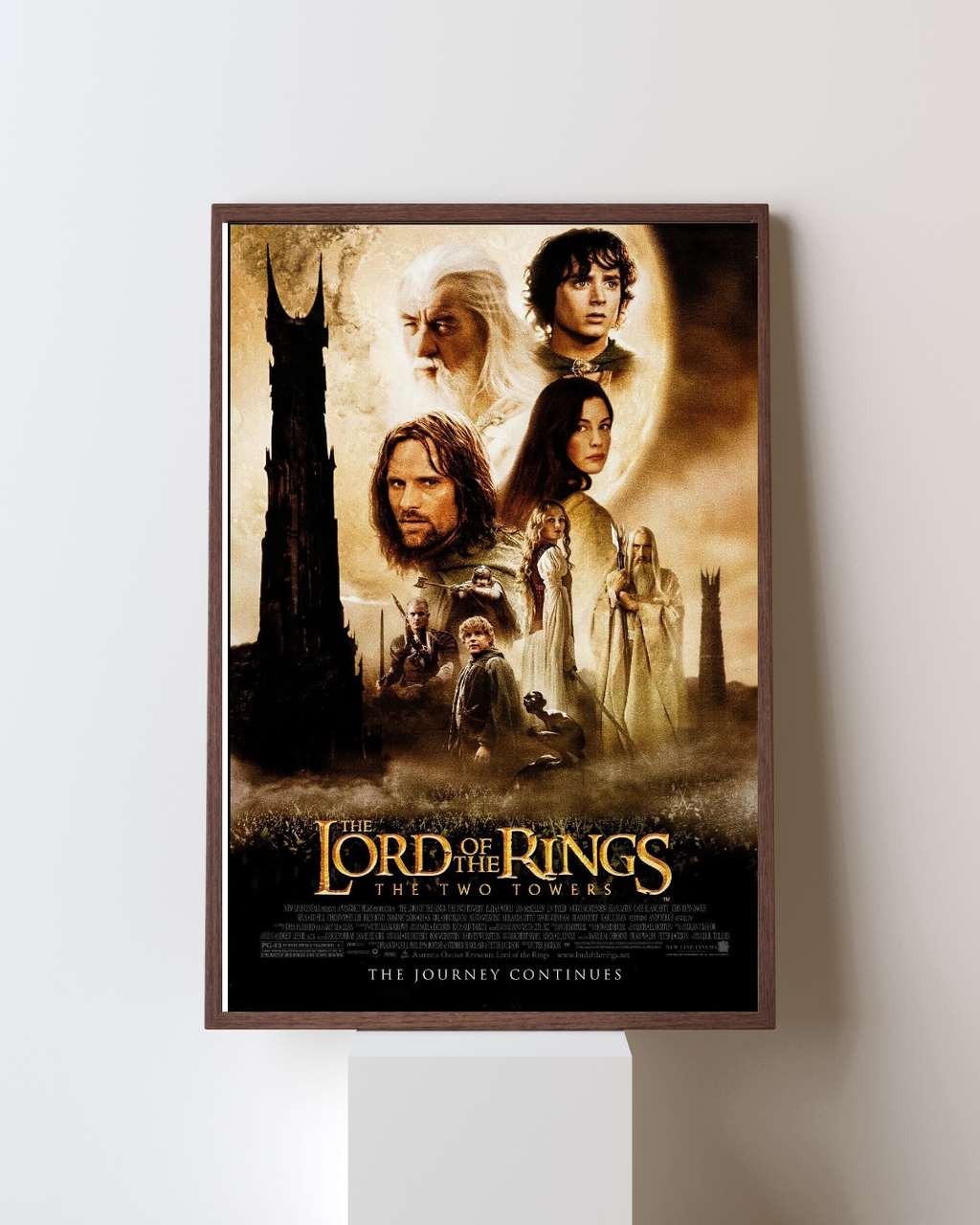 THE LORD OF THE RINGS: THE FELLOWSHIP OF THE RING, ELIJAH WOOD, 2001, HQ cinema poster reproduction