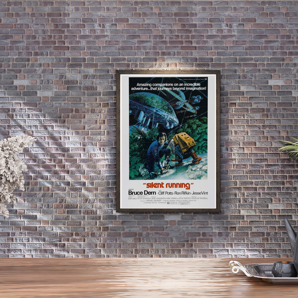 SILENT RUNNING – A FILM BY DOUGLAS TRUMBULL (1972) – BRUCE DERN – SCIENCE-FICTION – CINEMA POSTER – REPRODUCTION – POSTER HUB STUDIO – HQ