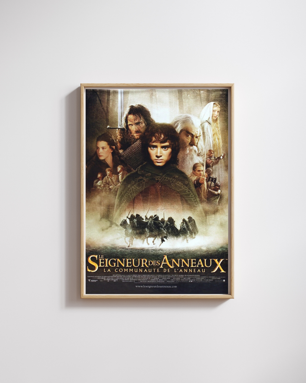 LE SEIGNEUR DES ANNEAUX : LA COMMUNAUTÉ DE L’ANNEAU, ELIJAH WOOD, 2001, Repro Affiche Cinéma VINTAGE, HQ