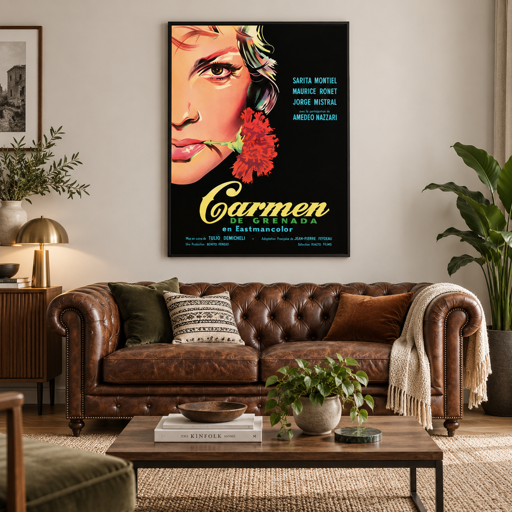 CARMEN, RITA HAYWORTH, 1948, REPRO MOVIE POSTER, VINTAGE, HQ
