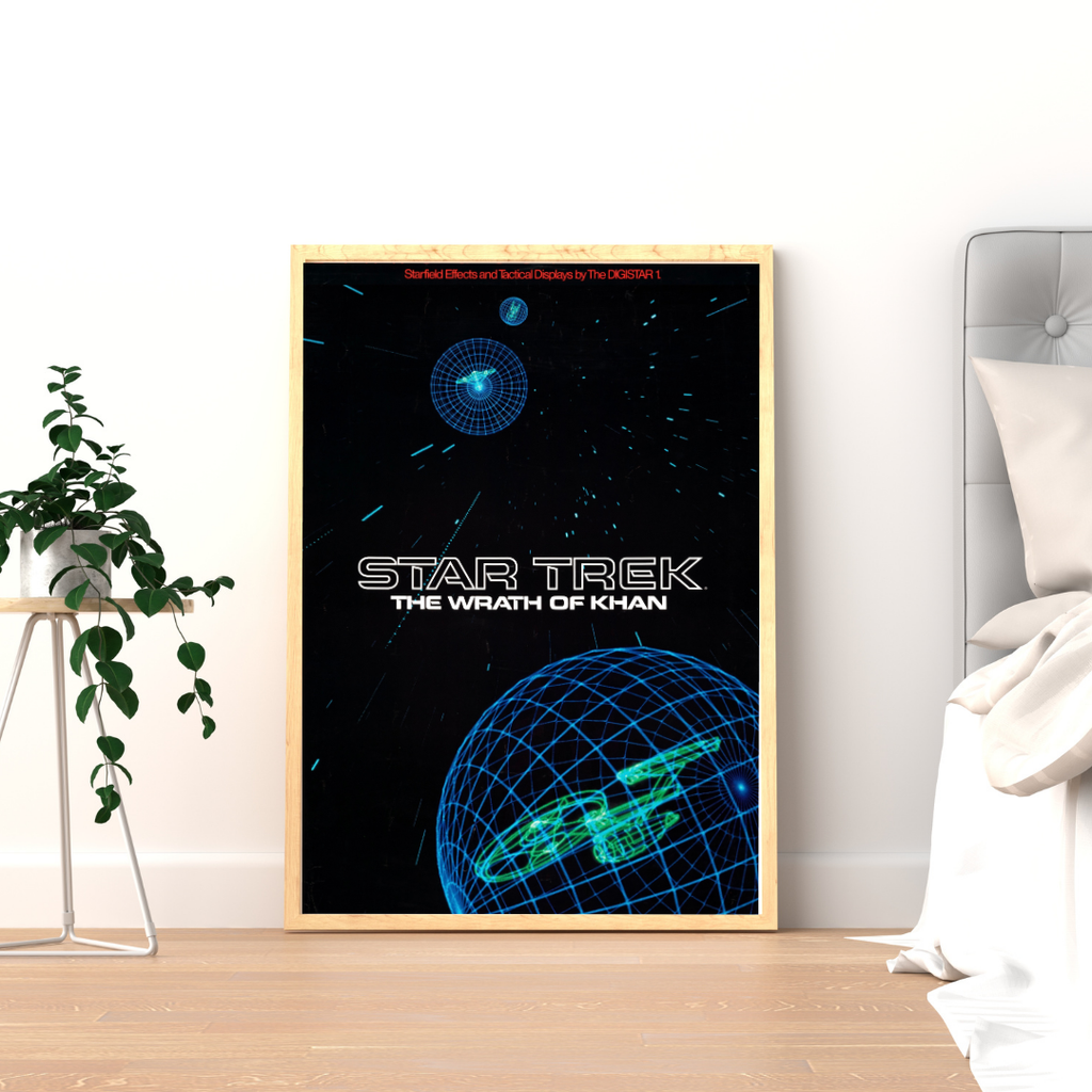 STAR TREK II THE WRATH OF KHAN – FILM DE NICHOLAS MEYER (1982) – WILLIAM SHATNER – SCIENCE-FICTION – AFFICHE CINÉMA – REPRODUCTION – POSTER HUB STUDIO – HQ