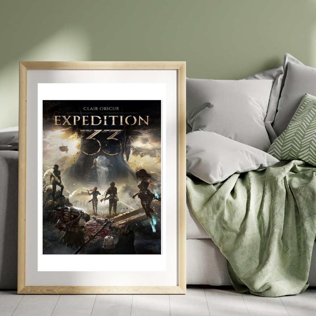 EXPEDITION 33 – CLAIR OBSCUR – VIDEO GAME – GAMING POSTER – FANTASY – REPRODUCTION – POSTER HUB STUDIO – HQ