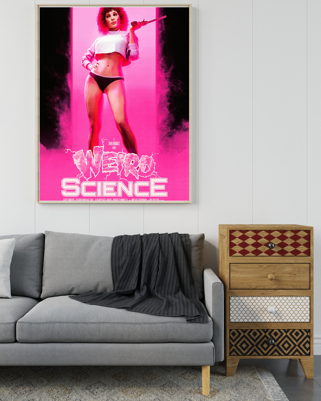 WEIRD SCIENCE – KELLY LEBROCK – 1985 – COMÉDIE SCIENCE-FICTION– REPRODUCTION– POSTER HUB STUDIO – HQ