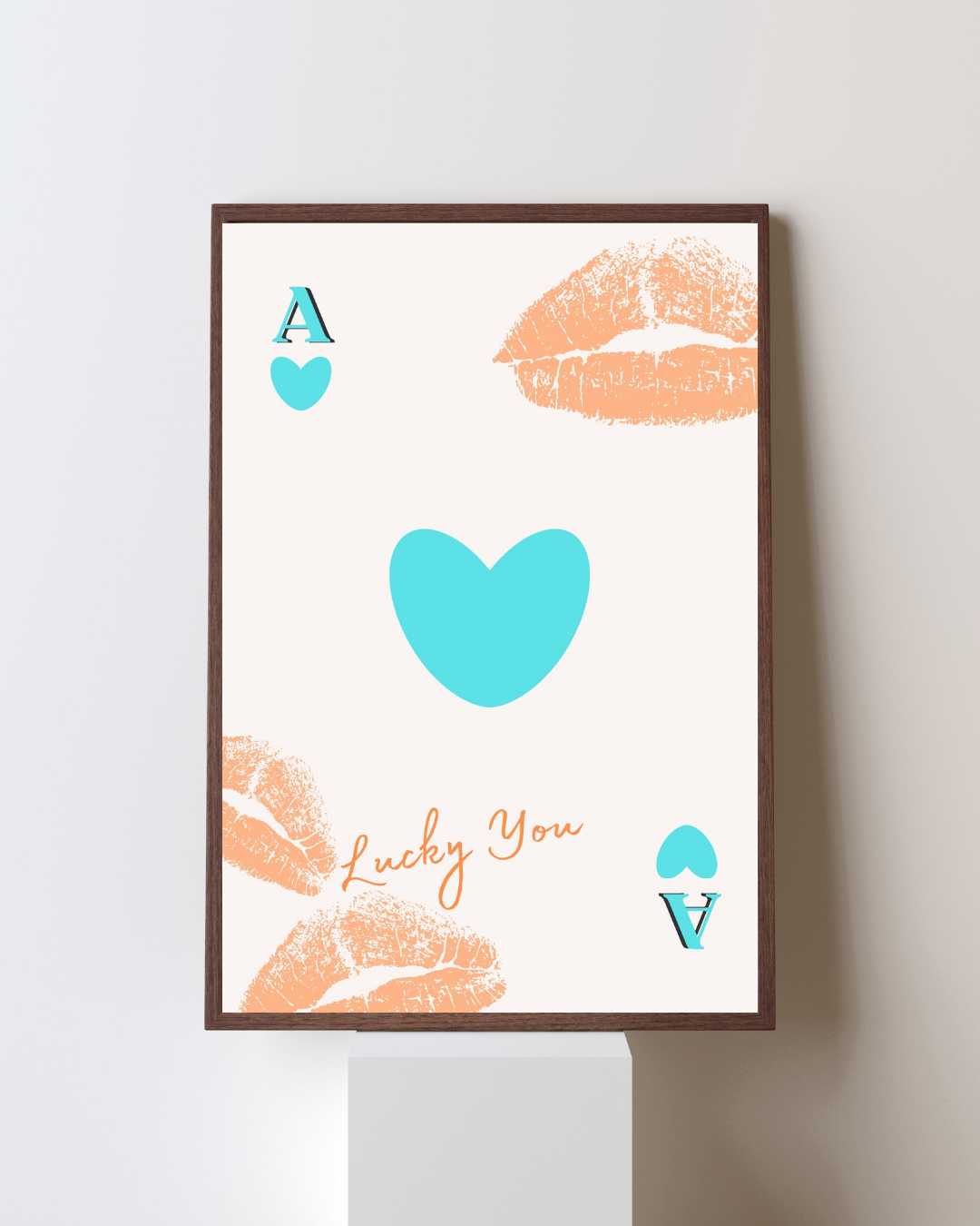 “LUCKY YOU” – POP LOVE & MINIMALIST POSTER HUB RETRO STUDIO, HQ