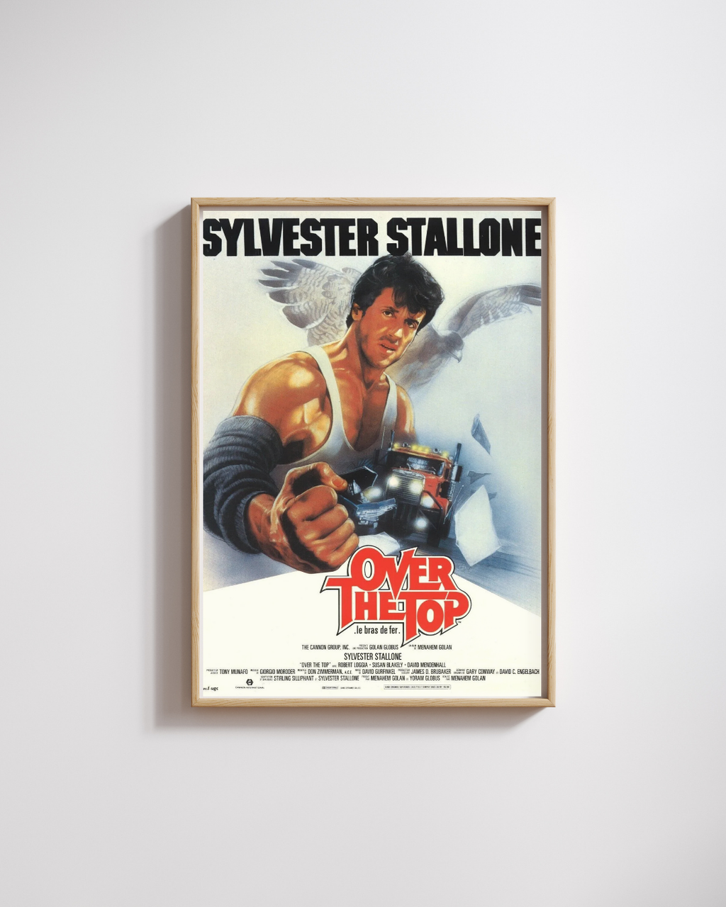 OVER THE TOP, SYLVESTER STALLONE, 1987, REPRO AFFICHE CINEMA VINTAGE, HQ