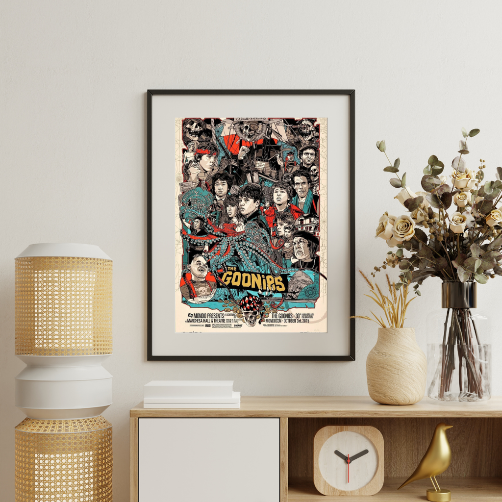 THE GOONIES, SEAN ASTIN, 1985, REPRO AFFICHE CINEMA VINTAGE HQ